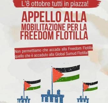 L8 ottobre tutti in piazza Freedom Flotilla invita a nuova mobilitazione