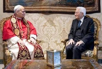 Papa in visita al Quirinale Mattarella Rilanciare soluzione due popoli due Stati. Leone Risposte urgenti e lungimiranti Papa in visita al Quirinale Mattarella Rilanciare soluzione due popoli due Stati. Leone Risposte urgenti e lungimiranti