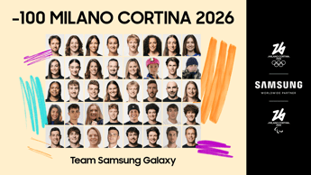 Samsung celebra countdown verso Milano Cortina 2026 e svela team Samsung