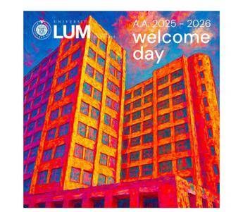 Universita unopera murale di Luigi Loquarto per il welcome day della Lum