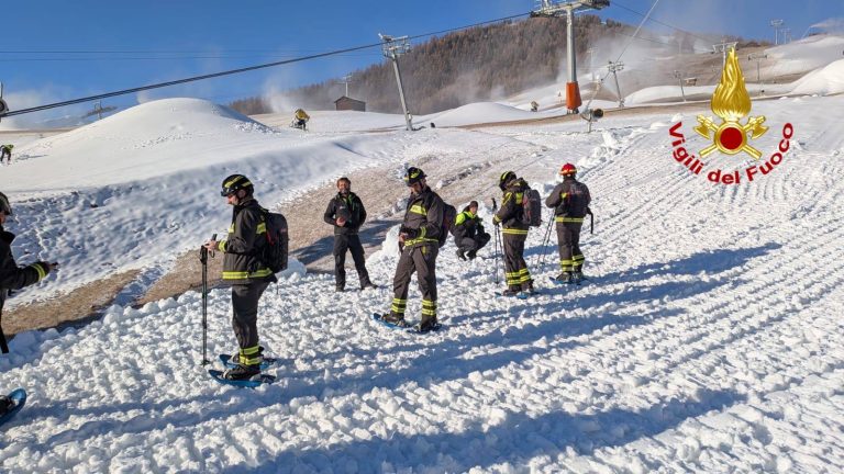 A Livigno lesercitazione dei Vigili del Fuoco lombardi in vista delle Olimpiadi Milano Cortina 2026