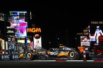 Formula 1 Norris in pole a Las Vegas. Ferrari lontana la griglia di partenza