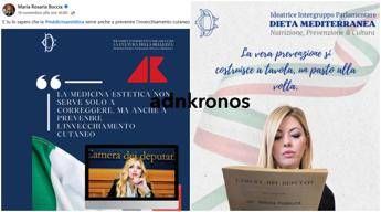 Maria Rosaria Boccia ci ricasca usa il logo della Camera per promuovere diete e ritocchini Maria Rosaria Boccia ci ricasca usa il logo della Camera per promuovere diete e ritocchini