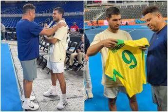 Alcaraz allenamento speciale a Miami. con Ronaldo