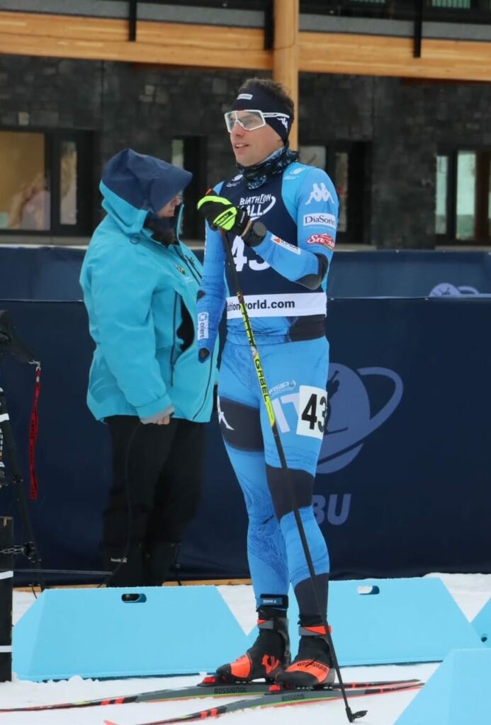 Cristian Toninelli alla partenza