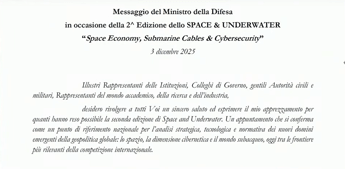 Crosetto Fondali marini e spazio orbitale nuovi snodi essenziali per sicurezza Crosetto Fondali marini e spazio orbitale nuovi snodi essenziali per sicurezza