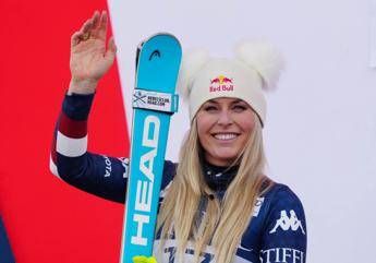 Lindsey Vonn trionfa nella discesa di St Moritz Goggia quarta Lindsey Vonn trionfa nella discesa di St Moritz Goggia quarta