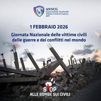 Anvcg e Anci lItalia si illumina di blu per chiedere stop alle bombe sui civili Anvcg e Anci lItalia si illumina di blu per chiedere stop alle bombe sui civili