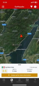 Avete sentito il boato Doppia scossa di terremoto sul lago di Garda