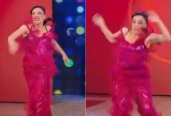 Bella Ma Pamela Petrarolo entra in studio e cade