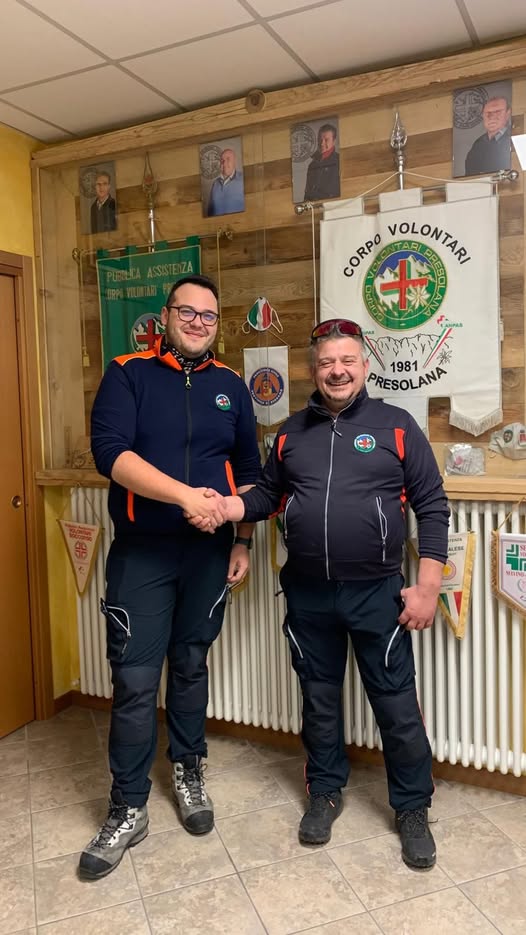 Corpo Volontari Presolana passaggio di consegne alla presidenza
