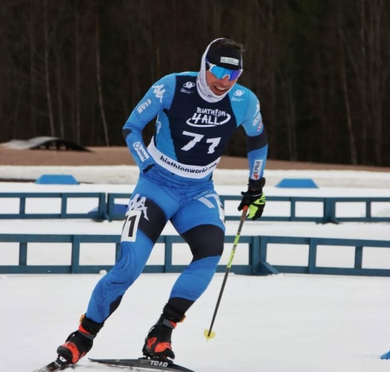 Cristian Toninelli impegnato nel Para Biathlon in Coppa del Mondo in Germania