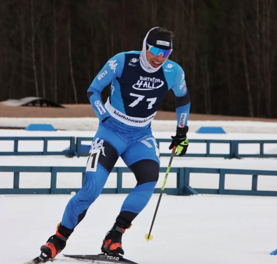 Cristian Toninelli impegnato nel Para Biathlon in Coppa del Mondo in Germania