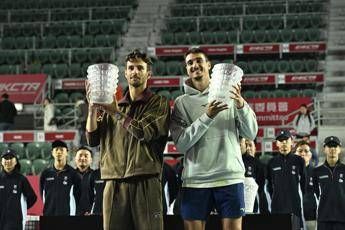 Hong Kong Musetti e Sonego trionfano nel doppio Rublev Khachanov battuti al super tie break