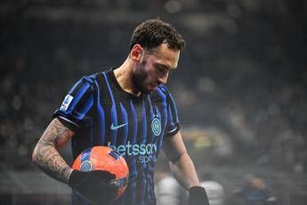 Inter infortunio per Calhanoglu quando torna in campo