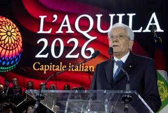 Mattarella a LAquila Cultura strumento di pace contro guerre volonta di dominio e strategie predatorie