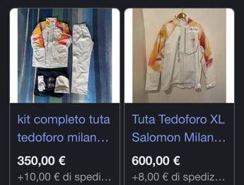 Milano Cortina le tute dei tedofori in vendita a prezzi folli su piattaforme online