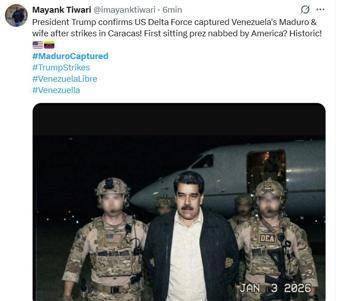 Venezuela larresto di Maduro e il giallo della foto che circola online Venezuela larresto di Maduro e il giallo della foto che circola online
