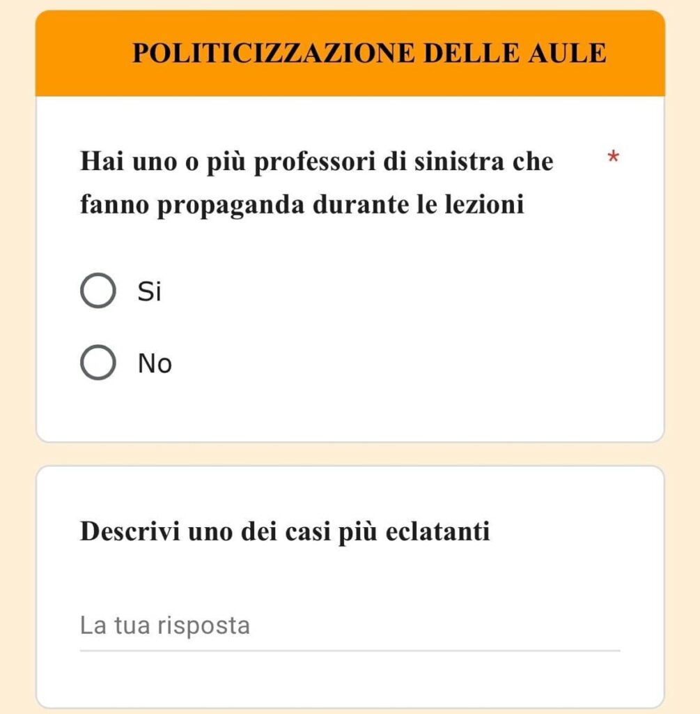 Volantini contro i docenti “di sinistra” dura presa di posizione del PD bergamasco