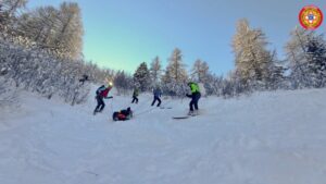 Addestramento al Gaver per i tecnici della V Delegazione Bresciana focus su soccorso in valanga e trasporto su neve