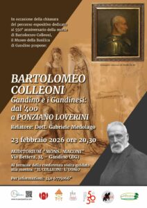 Colleoni e Gandino conferenza conclusiva per il 550° anniversario Colleoni e Gandino conferenza conclusiva per il 550° anniversario