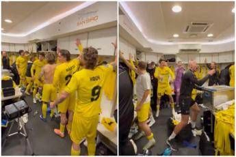 Cori e borracce che volano la festa del Bodo a San Siro