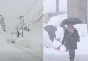 Giappone forti nevicate lungo la costa ovest 30 morti e 324 feriti