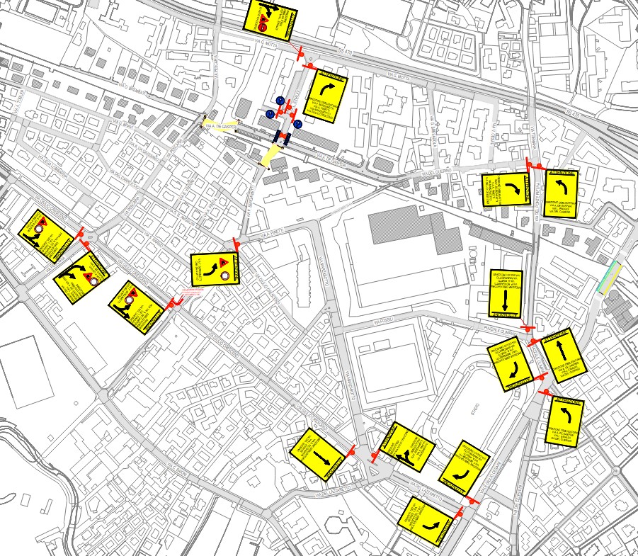 Linea T2 Bergamo – Villa d’Almè, chiusura temporanea di un tratto di via Bergametti