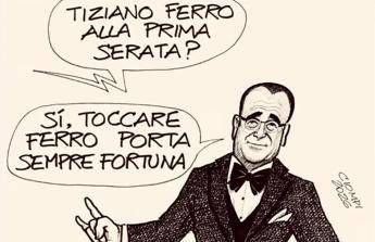 Sanremo 2026 il post scaramantico di Carlo Conti Tocco Ferro