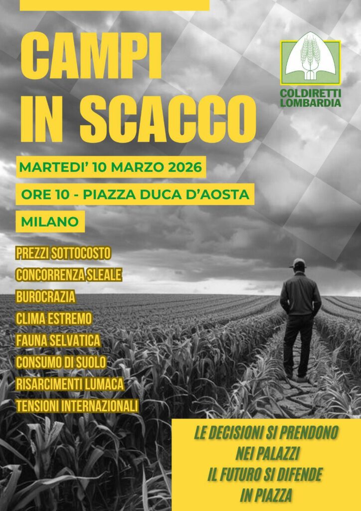 Agricoltori in piazza a Milano Coldiretti Lombardia lancia l’SOS per le campagne