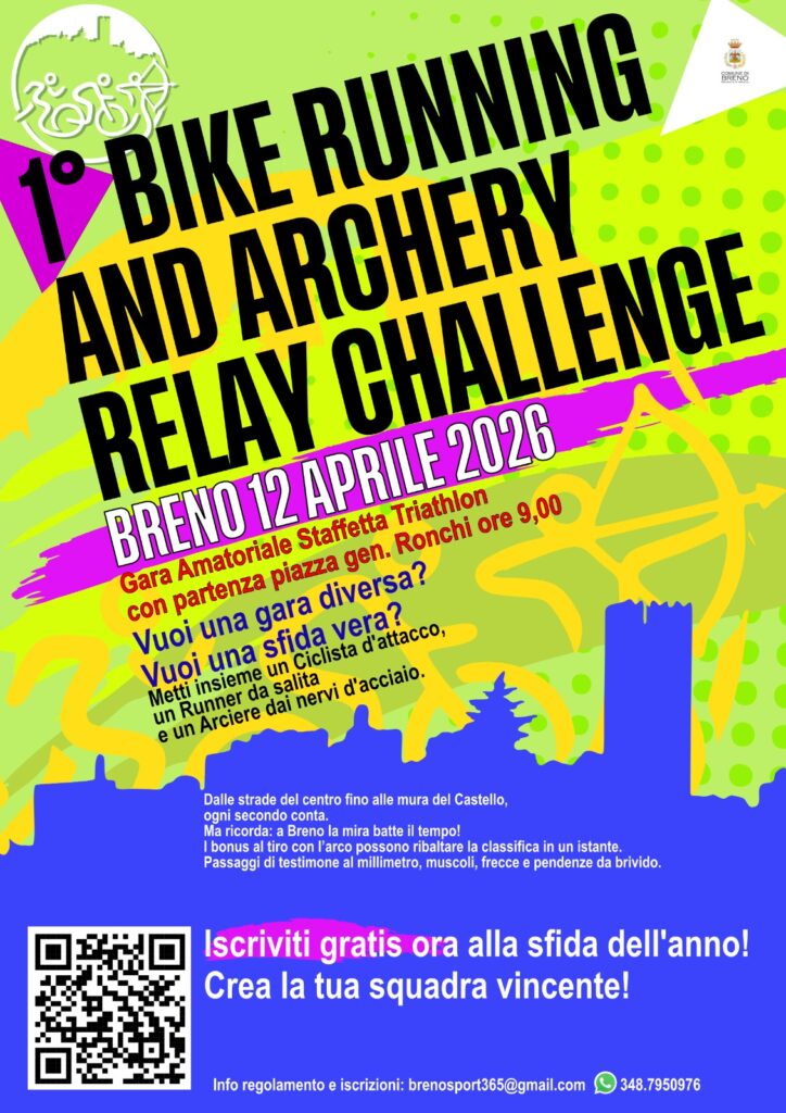 Breno lancia una nuova sfida sportiva arriva la “Running and Archery Relay Challenge”