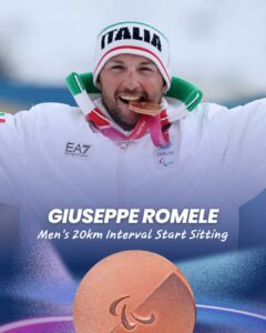 Italia ancora sul podio alle Paralimpiadi oro per Bertagnolli e Ravelli, bronzo per Romele