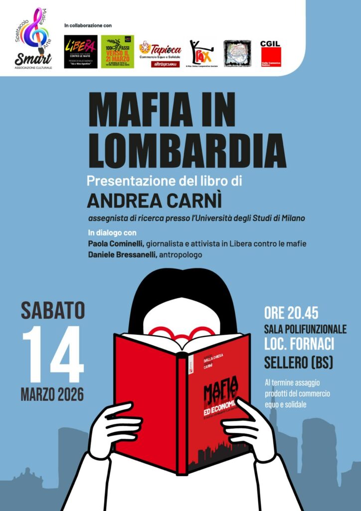 Mafia in Lombardia a Sellero la presentazione del libro di Nando dalla Chiesa e Andrea Carnì