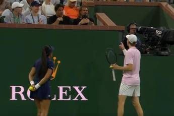 Sinner lite con pubblico a Indian Wells Potete smettere di parlare