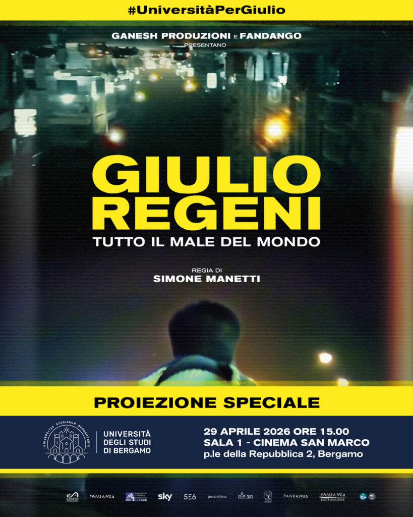 Bergamo, proiezione speciale dedicata a Giulio Regeni appuntamento il 29 aprile al Cinema San Marco