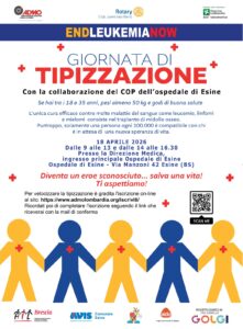 End Leukemia Now, donazione midollo a Esine il 18 aprile nuova iniziativa in Valle Camonica