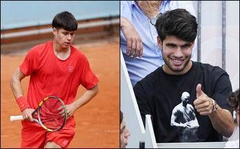 Madrid e il giorno dellaltro. Alcaraz il fratello di Carlos in campo nel torneo Under 16