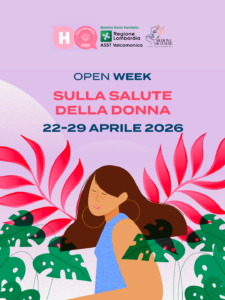 Open Week salute donna in Valcamonica dal 22 al 29 aprile vaccini, incontri e prevenzione sul territorio