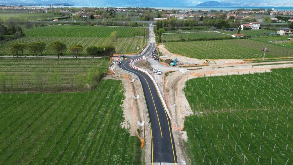 SP11, svincolo della Rovizza in fase di realizzazione la rotatoria