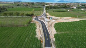SP11, svincolo della Rovizza in fase di realizzazione la rotatoria