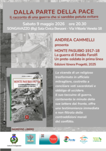 Songavazzo, incontro con Andrea Cammelli il 9 maggio racconto della guerra sul Monte Pasubio