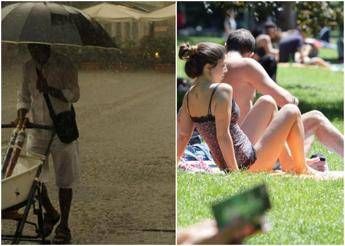 Diluvio di 48 ore su tre regioni e caldo fino a 34 gradi ecco la perturbazione che spacca lItalia