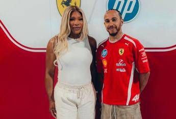 Gp Miami Serena Williams nel box Ferrari con Hamilton e Leclerc Sono venuta a salutare i miei amici