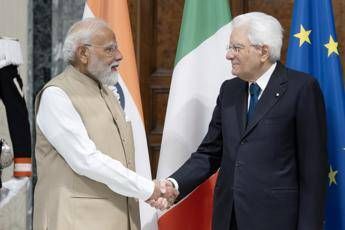 Mattarella incontra Modi Intensificare al massimo la nostra collaborazione
