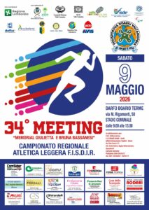 Meeting FISDIR a Darfo Boario Terme il 9 maggio 130 atleti per la 34ª edizione dedicata a Bassanesi