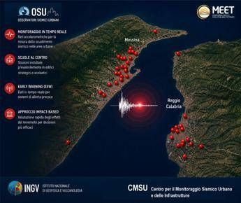 Monitoraggio sismico urbano nuova rete INGV dello Stretto