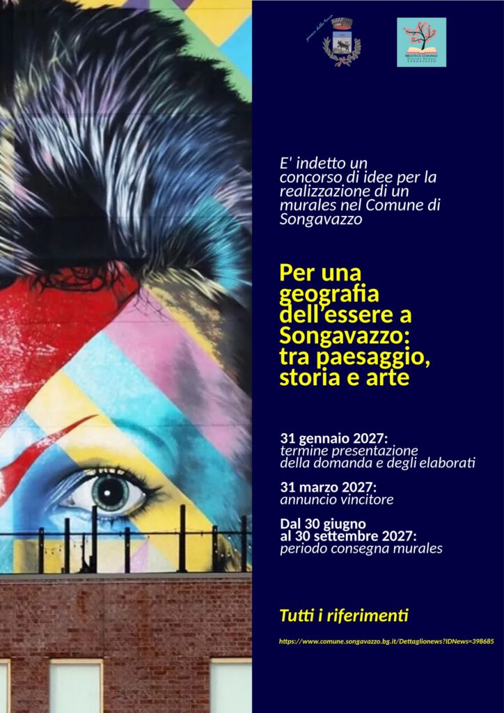 Concorso murales a Songavazzo: aperto il bando per artisti under 40 tra paesaggio, storia e arte