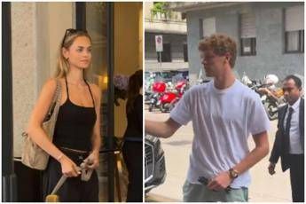 Sinner lusso a Milano con la fidanzata Laila Hasanovic Sinner lusso a Milano con la fidanzata Laila Hasanovic