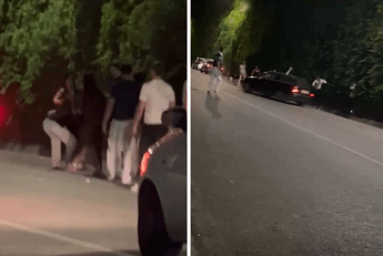 Taormina auto a tutta velocita su giovani fuori da una discoteca Il video