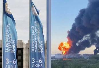 Ucraina Kiev colpisce San Pietroburgo terminal petrolifero in fiamme. Droni contro autobus in Crimea 7 morti